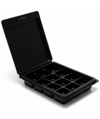 Clamshell Carré noir