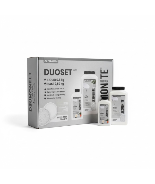 Jesmonite DuoSet Large AC730 Silver Grey Granite