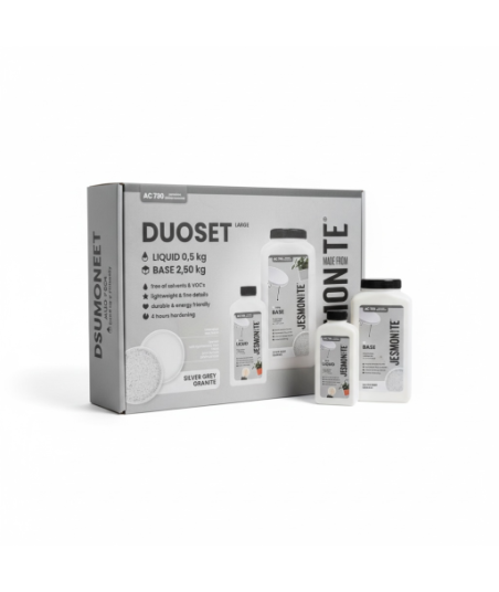 Jesmonite DuoSet Large AC730 Silver Grey Granite