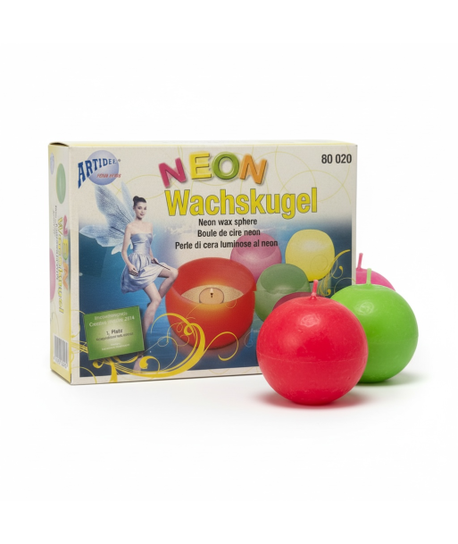 Kit boules de cire néon