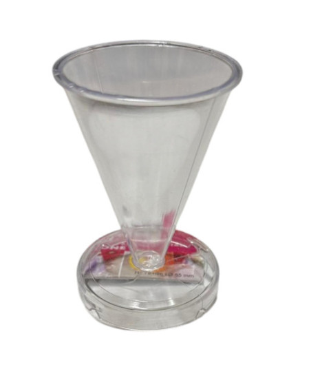 Moule cône transparent