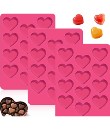 Moule en silicone - Coeur rectangle