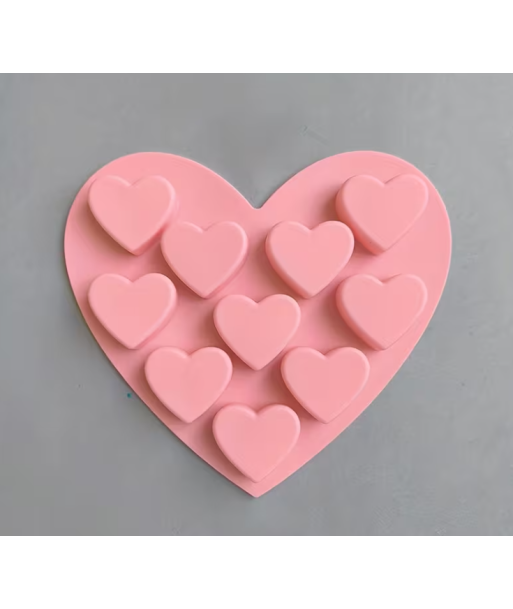 Moule en silicone - Coeur rose