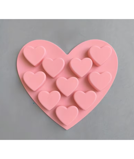 Moule en silicone - Coeur rose
