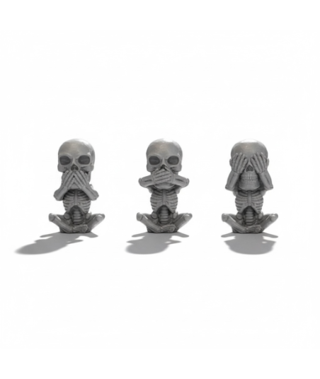 Moule trio squelettes