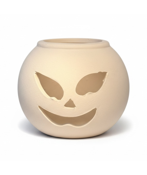 Photophore citrouille blanche