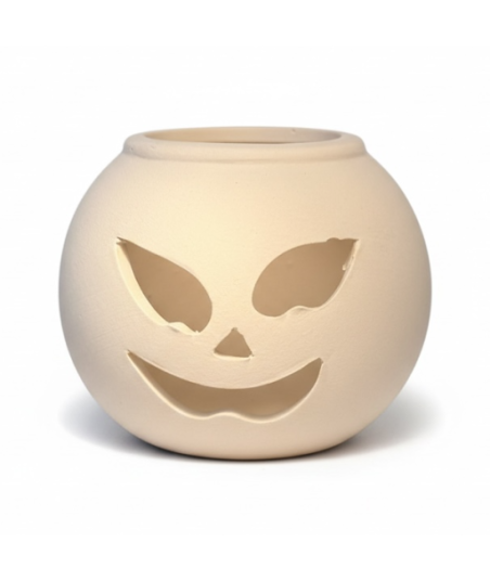 Photophore citrouille blanche